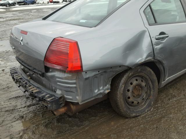 4A3AB36F07E079594 - 2007 MITSUBISHI GALANT ES GRAY photo 9