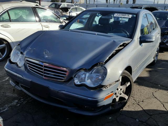 WDBRF52H47F874198 - 2007 MERCEDES-BENZ C 230 GRAY photo 2