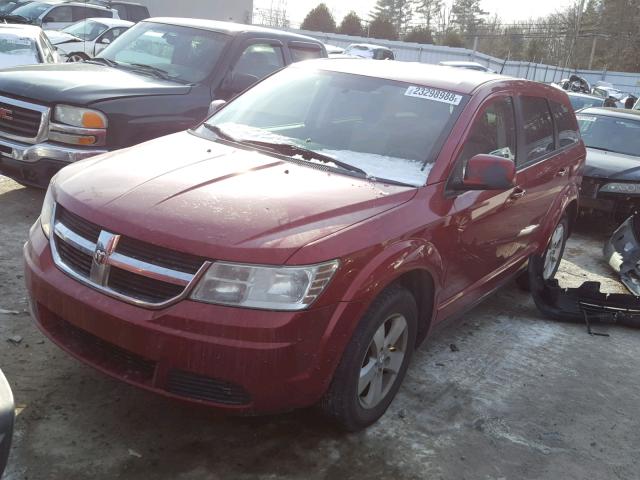 3D4GG57V09T139962 - 2009 DODGE JOURNEY SX RED photo 2