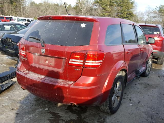 3D4GG57V09T139962 - 2009 DODGE JOURNEY SX RED photo 4