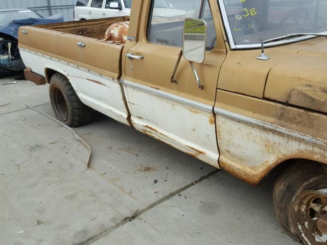 F10VRC63357 - 1976 FORD PICKUP TAN photo 9