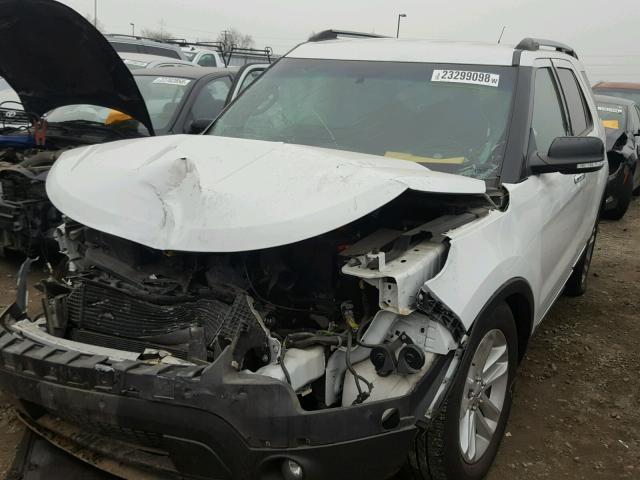 1FM5K7D9XDGB58744 - 2013 FORD EXPLORER X WHITE photo 2