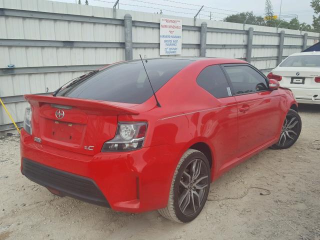 JTKJF5C76GJ015866 - 2016 TOYOTA SCION TC RED photo 4