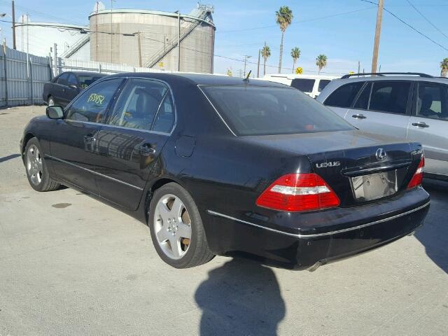 JTHBN36F265051954 - 2006 LEXUS LS 430 BLACK photo 3