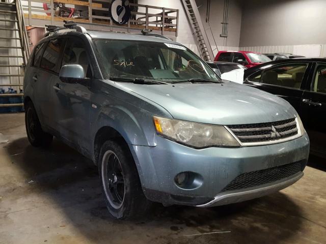 JA4MT41XX7Z004648 - 2007 MITSUBISHI OUTLANDER BLUE photo 1