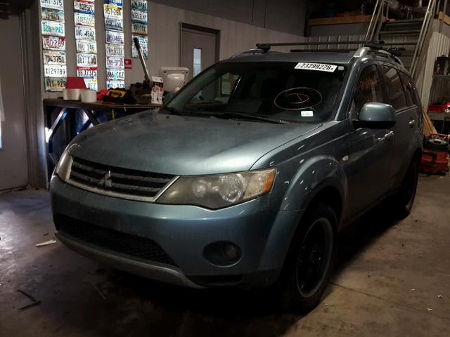 JA4MT41XX7Z004648 - 2007 MITSUBISHI OUTLANDER BLUE photo 2