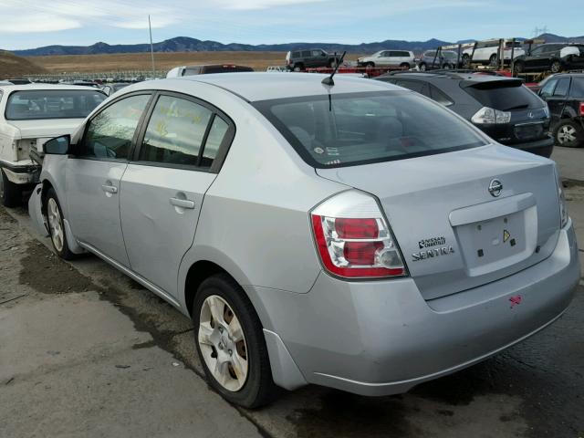 3N1AB61E08L734313 - 2008 NISSAN SENTRA 2.0 SILVER photo 3