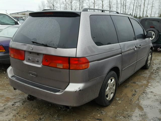 2HKRL1863YH530765 - 2000 HONDA ODYSSEY EX GRAY photo 4