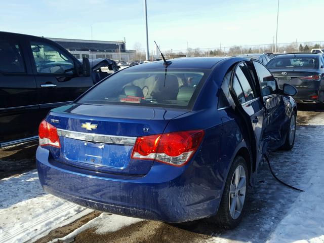 1G1PE5SB6D7208689 - 2013 CHEVROLET CRUZE LT BLUE photo 4