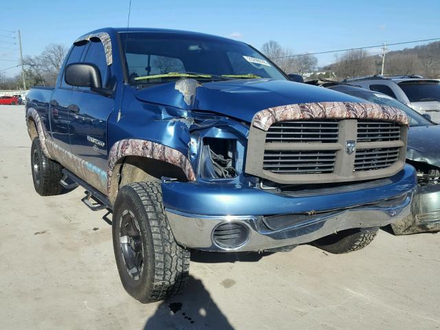 1D7HU18N56S521845 - 2006 DODGE RAM 1500 S BLUE photo 1