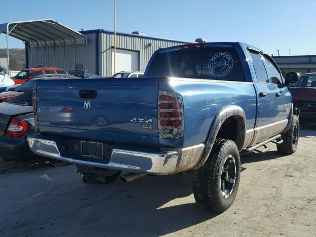 1D7HU18N56S521845 - 2006 DODGE RAM 1500 S BLUE photo 4