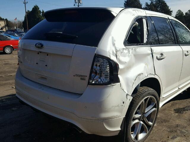 2FMDK4AKXDBB97424 - 2013 FORD EDGE SPORT WHITE photo 10