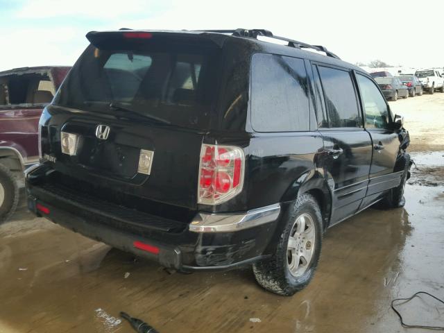 5FNYF28608B009767 - 2008 HONDA PILOT EXL BLACK photo 4