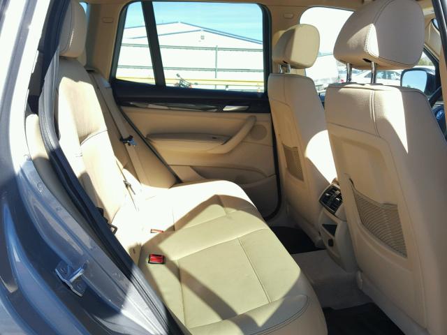 5UXWX9C51D0D09095 - 2013 BMW X3 XDRIVE2 GRAY photo 6