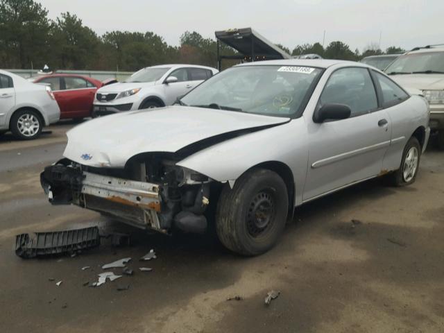 1G1JC124227244379 - 2002 CHEVROLET CAVALIER SILVER photo 2