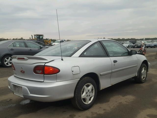 1G1JC124227244379 - 2002 CHEVROLET CAVALIER SILVER photo 4