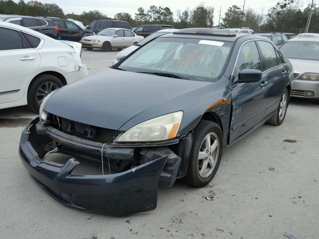 1HGCM56775A079575 - 2005 HONDA ACCORD EX GREEN photo 2