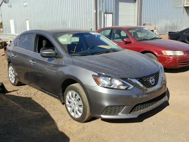 3N1AB7AP1HY328390 - 2017 NISSAN SENTRA S GRAY photo 1