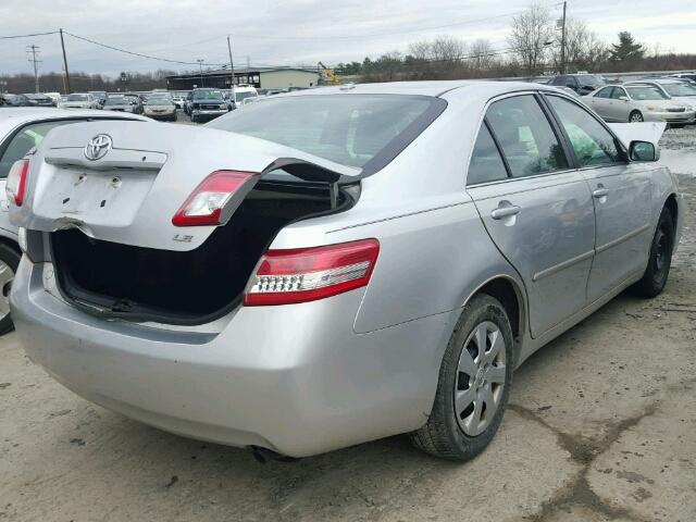 4T1BF3EK1AU064279 - 2010 TOYOTA CAMRY BASE SILVER photo 4