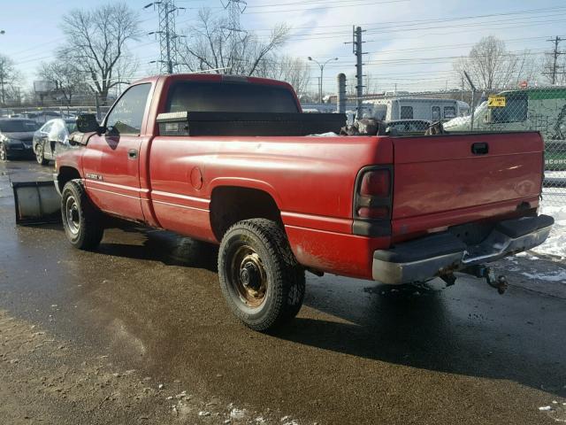 1B7JF26Z0TS664912 - 1996 DODGE RAM 2500 RED photo 3