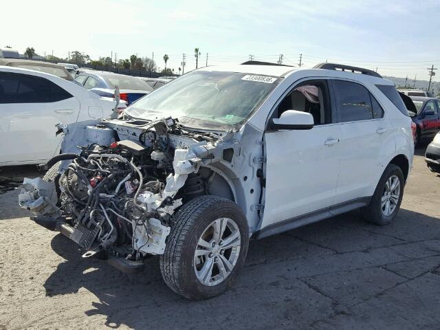 2GNALCEK0E6300182 - 2014 CHEVROLET EQUINOX LT WHITE photo 2