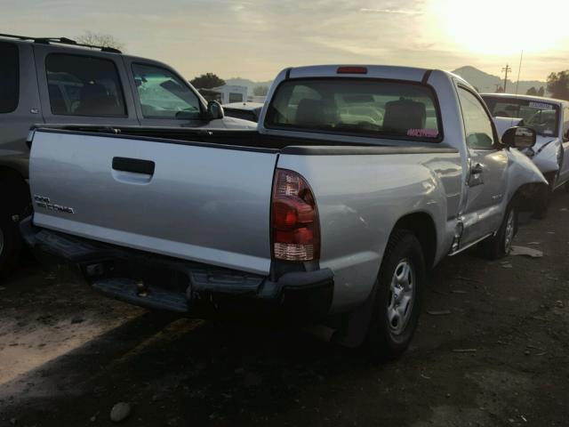 5TENX22N16Z273057 - 2006 TOYOTA TACOMA SILVER photo 4