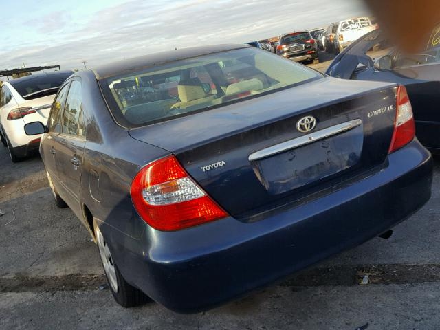 4T1BE32K34U351294 - 2004 TOYOTA CAMRY LE BLUE photo 3