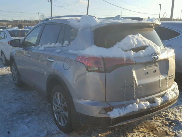 JTMDJREV1HD117646 - 2017 TOYOTA RAV4 HV LI GRAY photo 3