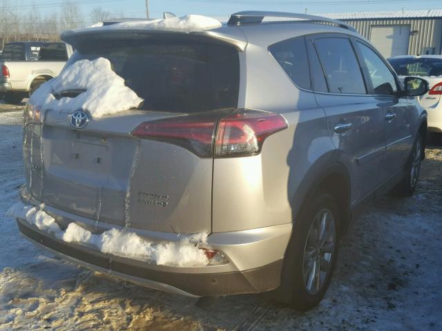 JTMDJREV1HD117646 - 2017 TOYOTA RAV4 HV LI GRAY photo 4