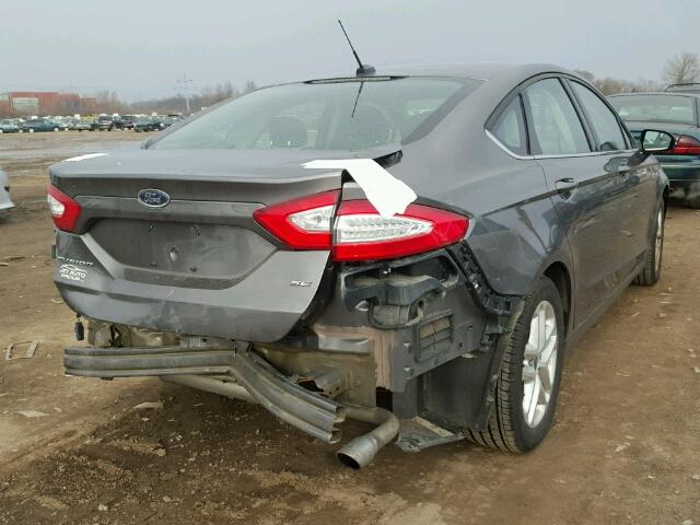 3FA6P0H76ER130160 - 2014 FORD FUSION SE GRAY photo 4