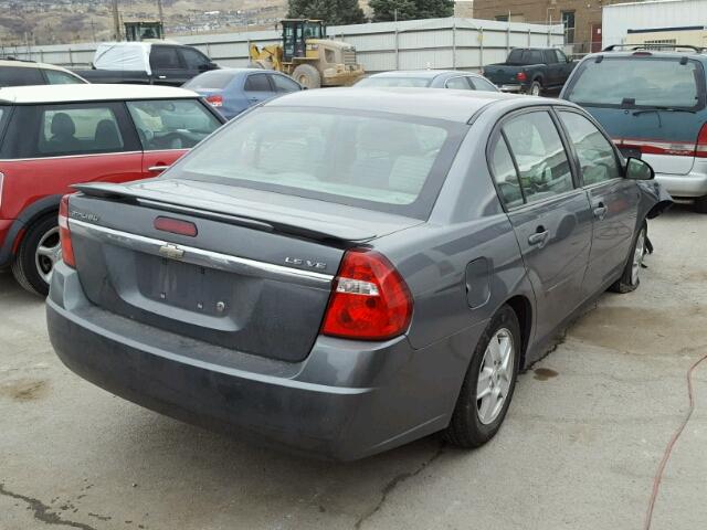 1G1ZT52815F274707 - 2005 CHEVROLET MALIBU LS GRAY photo 4