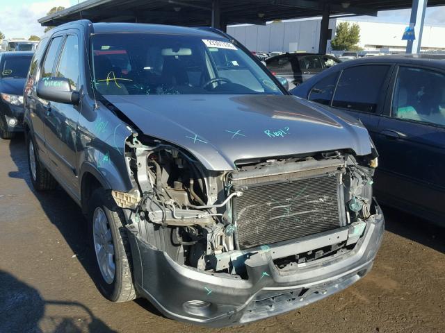 JHLRD78845C053307 - 2005 HONDA CR-V EX GRAY photo 1