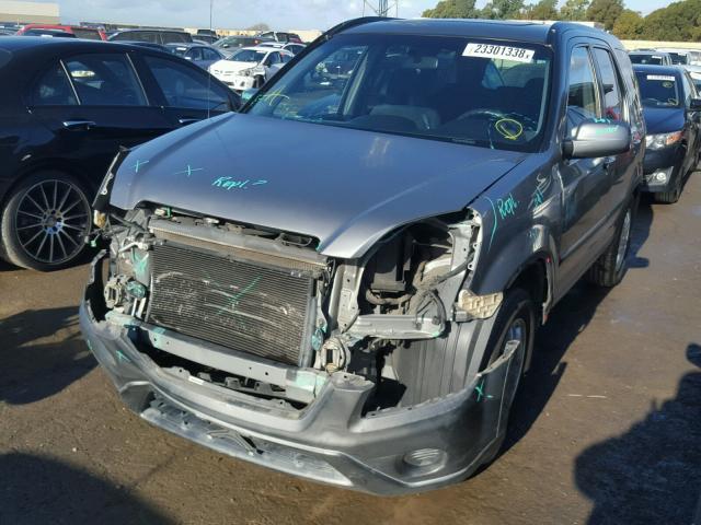 JHLRD78845C053307 - 2005 HONDA CR-V EX GRAY photo 2