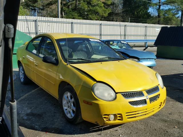 1B3ES56C93D257820 - 2003 DODGE NEON SXT YELLOW photo 1