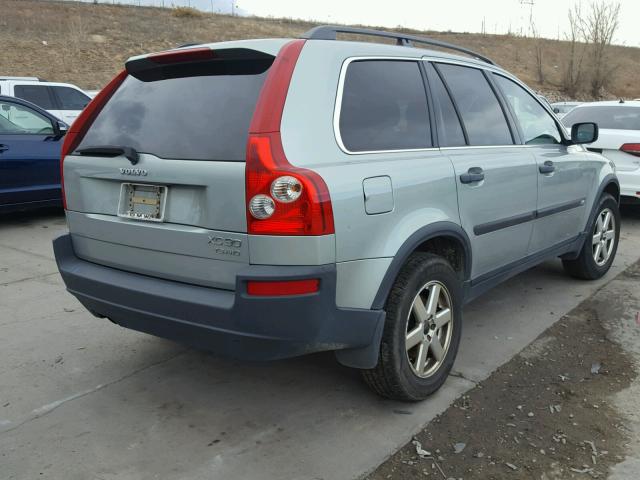 YV1CZ91H741073288 - 2004 VOLVO XC90 T6 SILVER photo 4