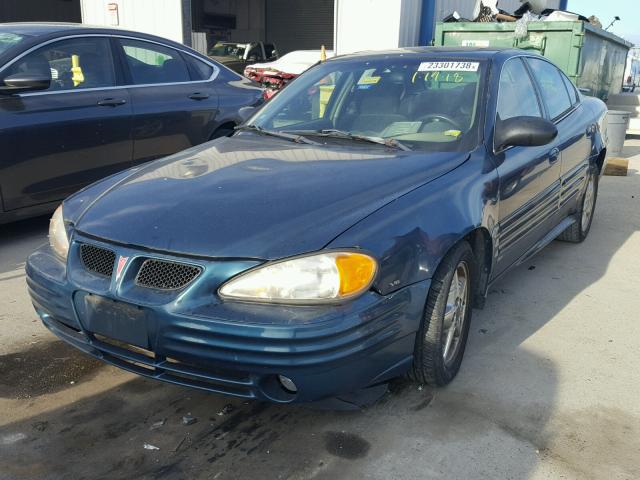 1G2NF52E62M647416 - 2002 PONTIAC GRAND AM S BLUE photo 2