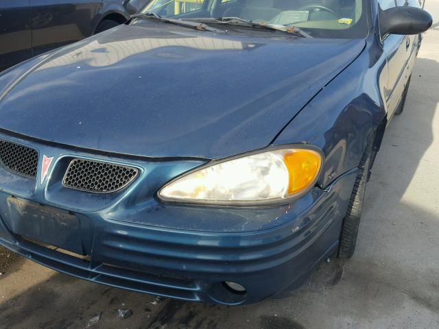 1G2NF52E62M647416 - 2002 PONTIAC GRAND AM S BLUE photo 9
