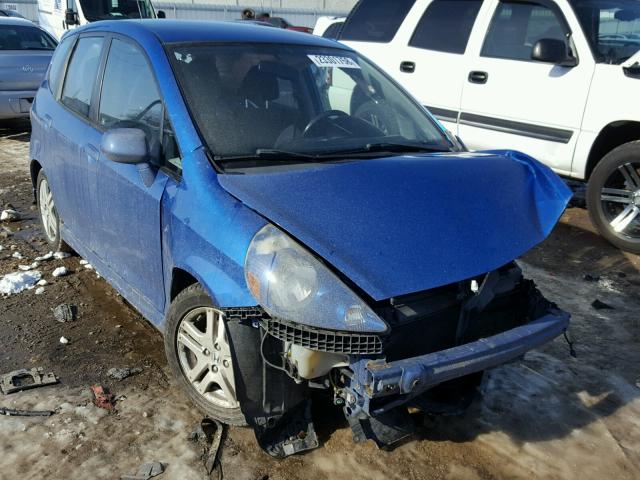 JHMGD38658S013564 - 2008 HONDA FIT SPORT BLUE photo 1