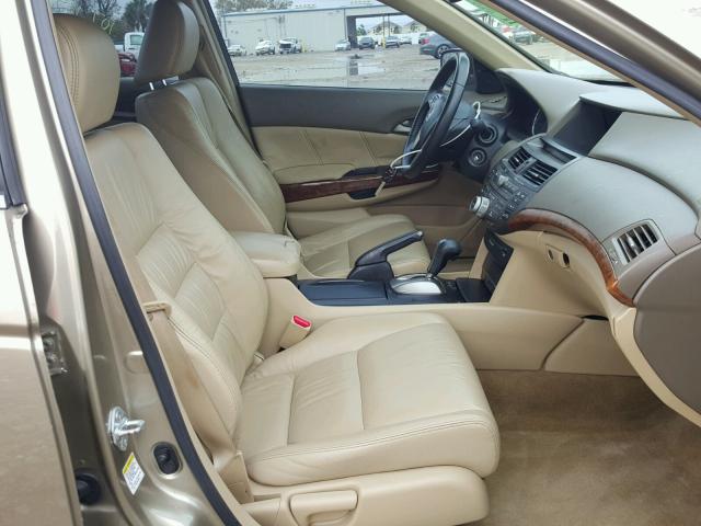 1HGCP26818A139319 - 2008 HONDA ACCORD EXL GOLD photo 5