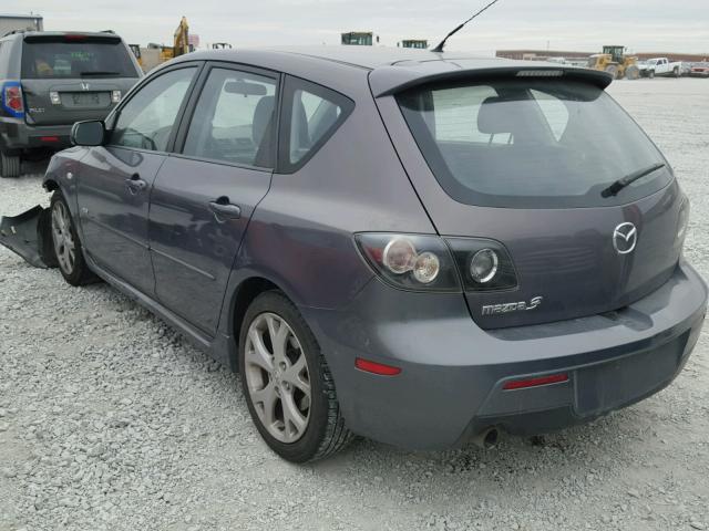 JM1BK143771764669 - 2007 MAZDA 3 HATCHBAC GRAY photo 3