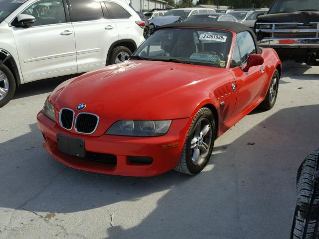 4USCH9342YLG04441 - 2000 BMW Z3 2.3 RED photo 2