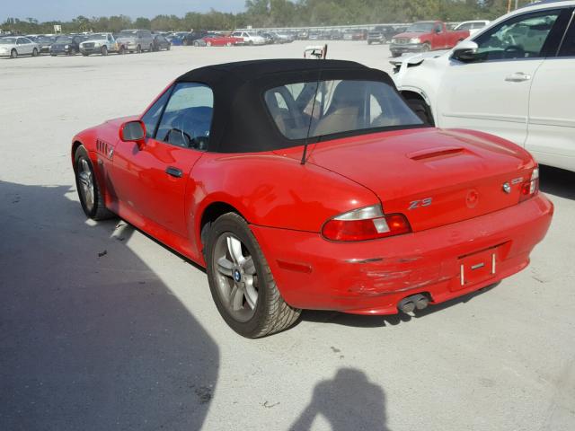 4USCH9342YLG04441 - 2000 BMW Z3 2.3 RED photo 3