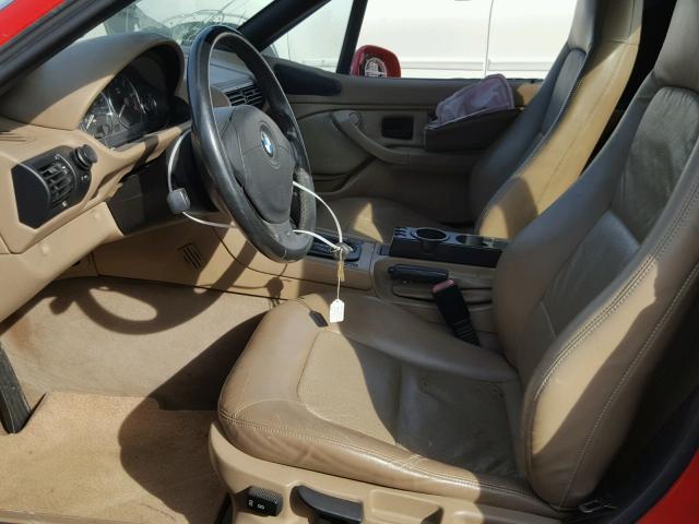 4USCH9342YLG04441 - 2000 BMW Z3 2.3 RED photo 5