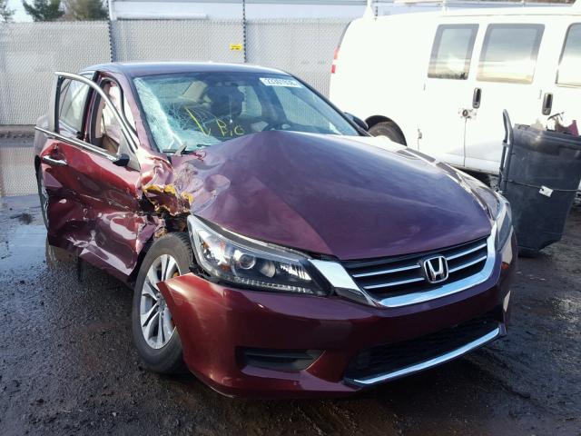 1HGCR2F33DA049601 - 2013 HONDA ACCORD LX BURGUNDY photo 1