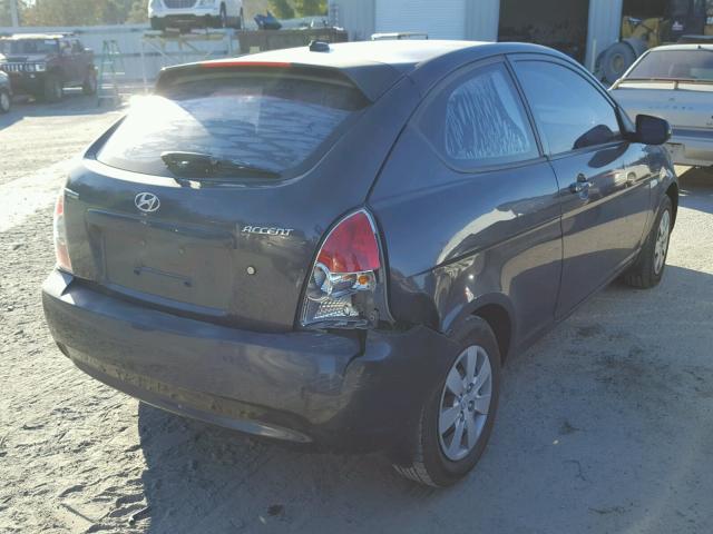 KMHCM3AC0AU166018 - 2010 HYUNDAI ACCENT BLU GRAY photo 4