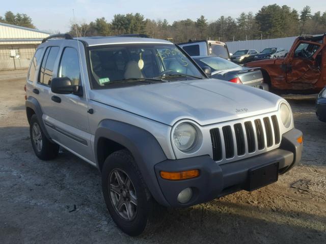 1J4GL48K34W240692 - 2004 JEEP LIBERTY SP SILVER photo 1