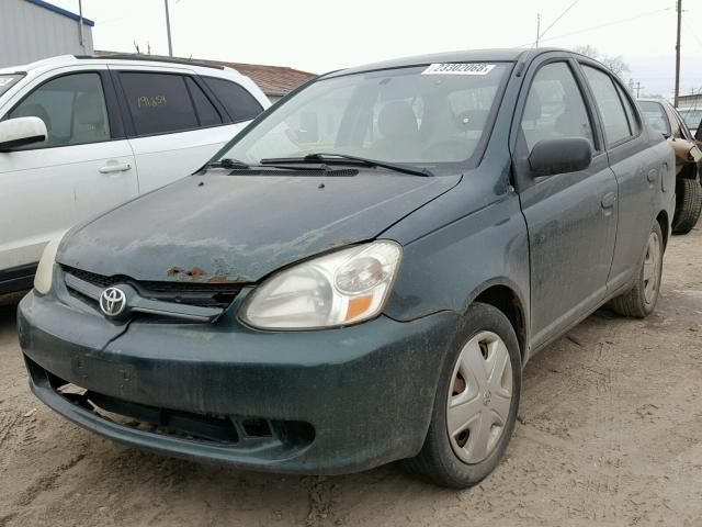 JTDBT123335044448 - 2003 TOYOTA ECHO GREEN photo 2