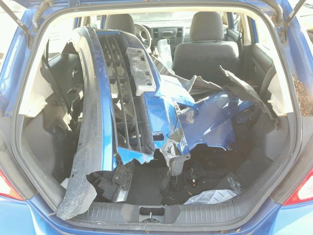 3N1BC13E67L438356 - 2007 NISSAN VERSA S BLUE photo 9