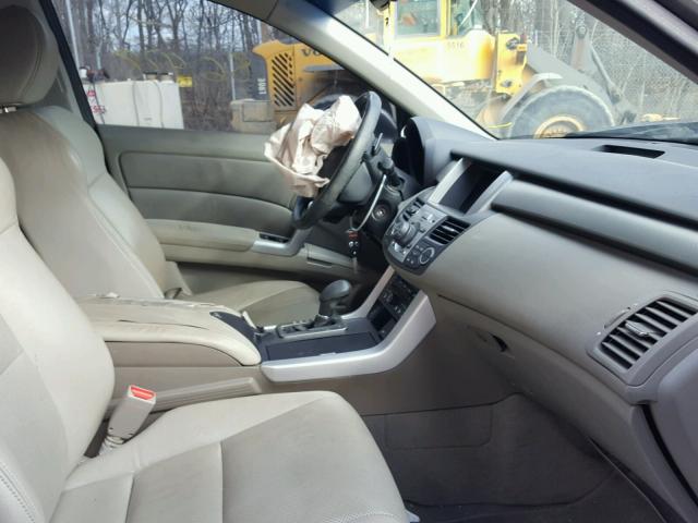 5J8TB18547A022991 - 2007 ACURA RDX TECHNO SILVER photo 5