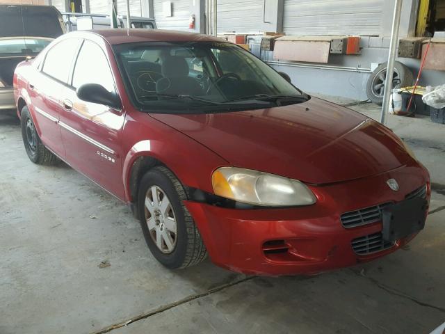 1B3EJ46X91N545991 - 2001 DODGE STRATUS SE RED photo 1